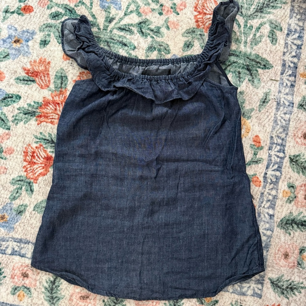 Reformation Blue Denim Top